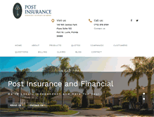 Tablet Screenshot of insurewithpost.com
